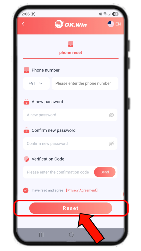 OKwin Forgot Password